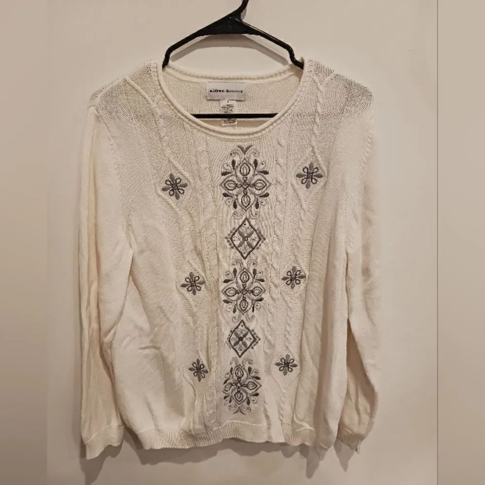 3 for $26 - ALFRED DUNNER Women's Vintage Knitted Sweater